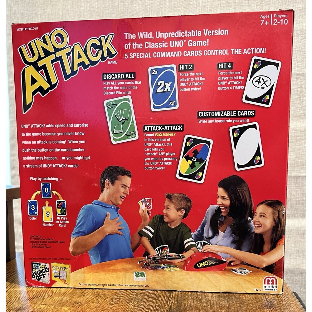 UNO Attack Electronic Card Game NEW Sealed Mattel Family Party Game 2–10 Players - Picture 2 of 2